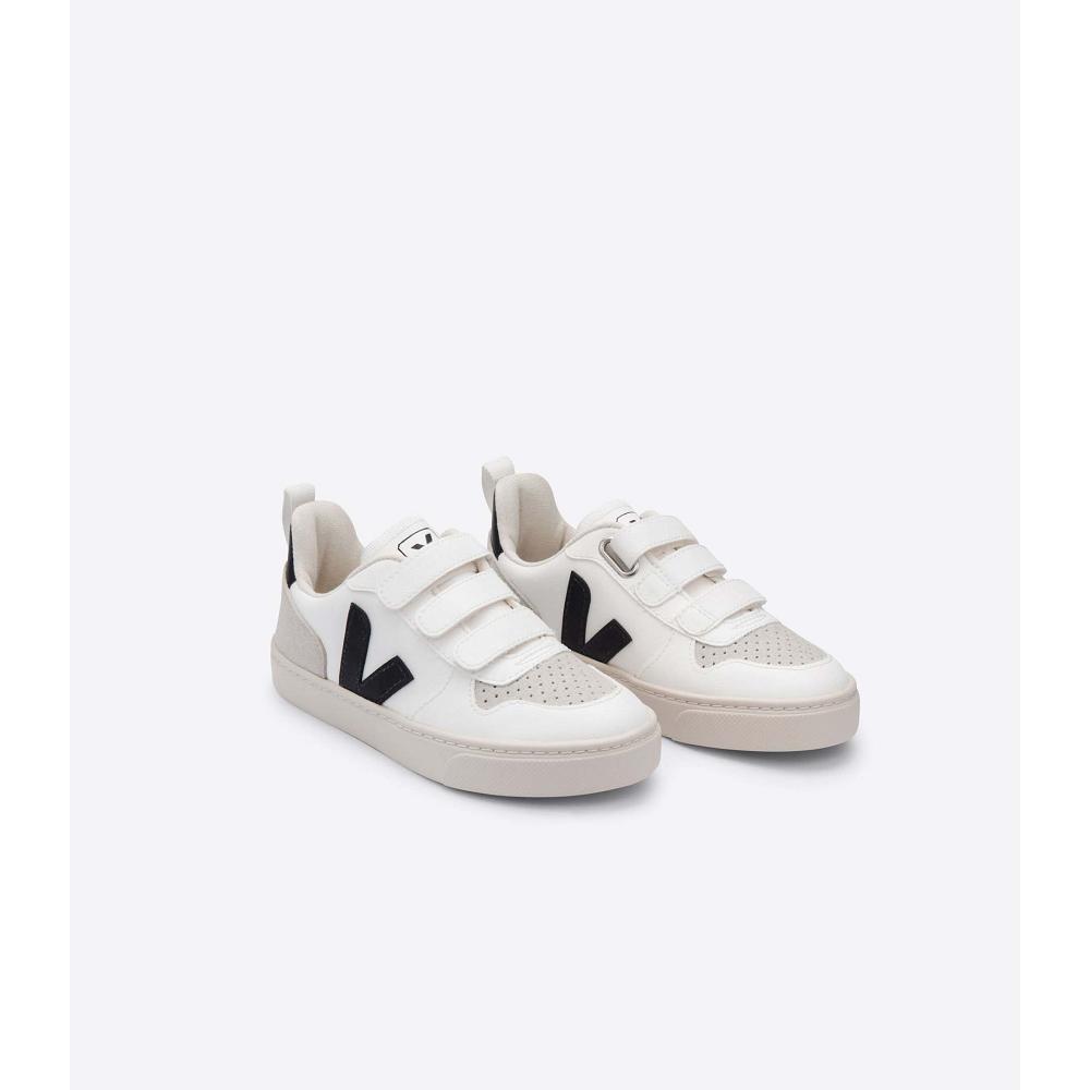 Veja V-10 CWL Cipő Gyerek White/Black | HU 773ZUT